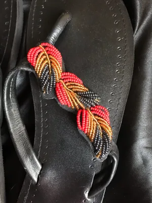 Handmaid East African Sandals - Leaves