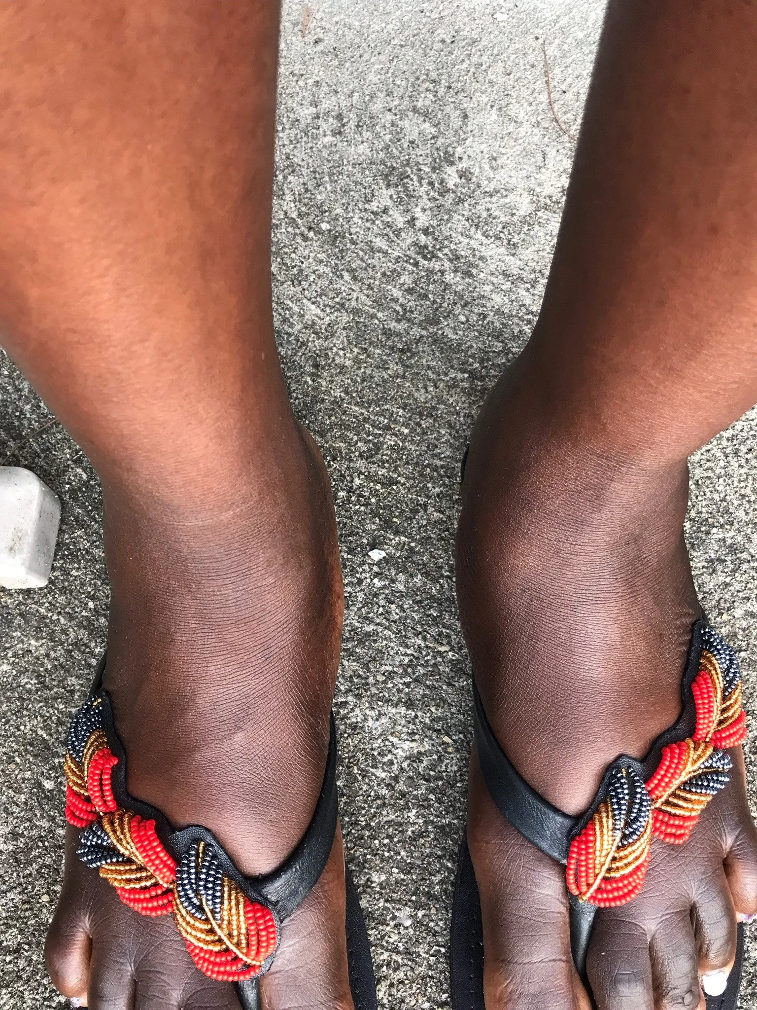 Handmaid East African Sandals - Leaves