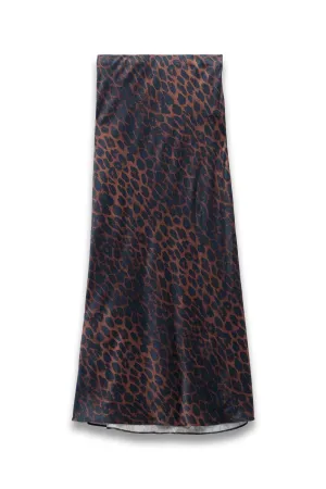 HUSH Simone Slinky Leopard Print Skirt, Multi