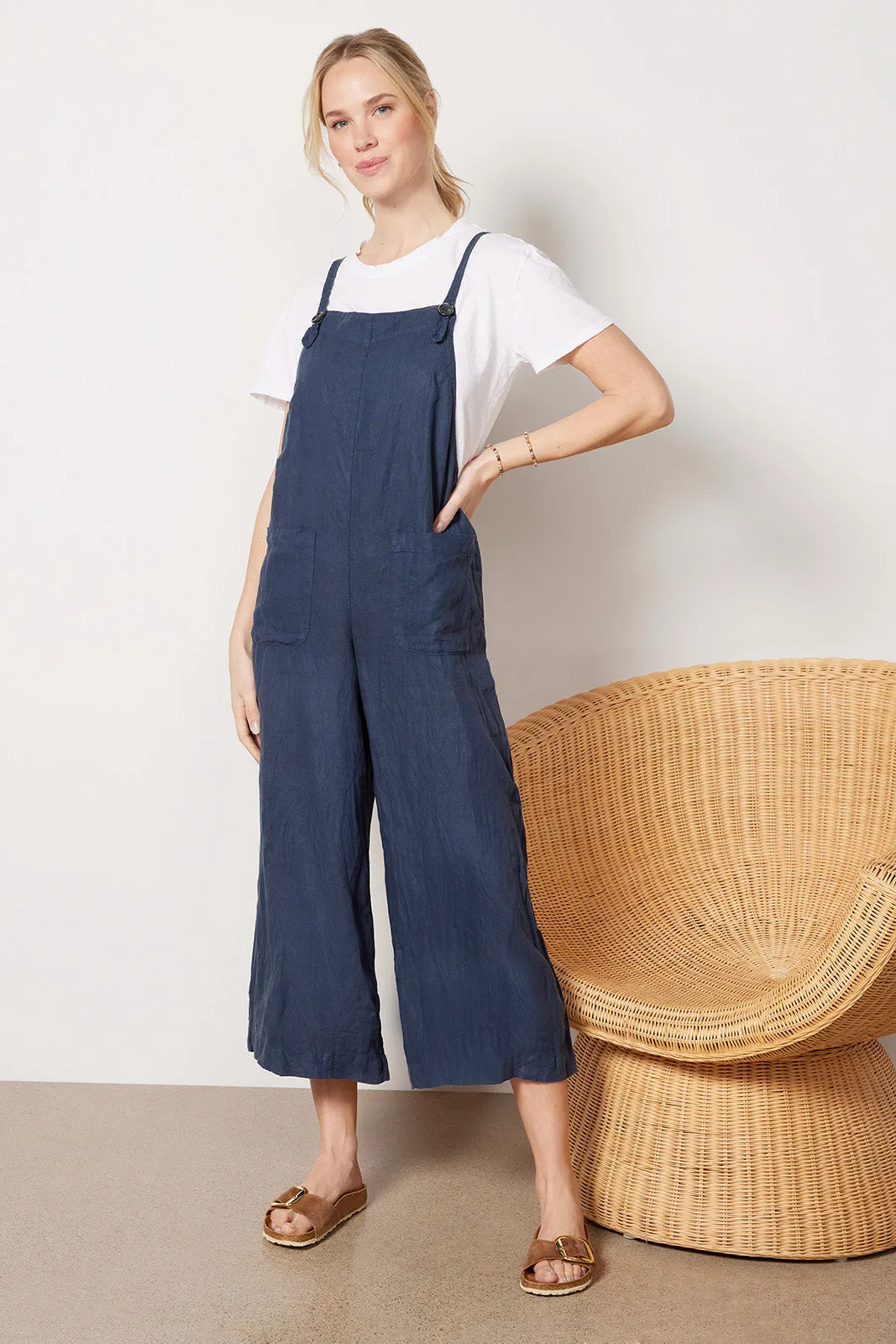 Isabel Linen Overalls