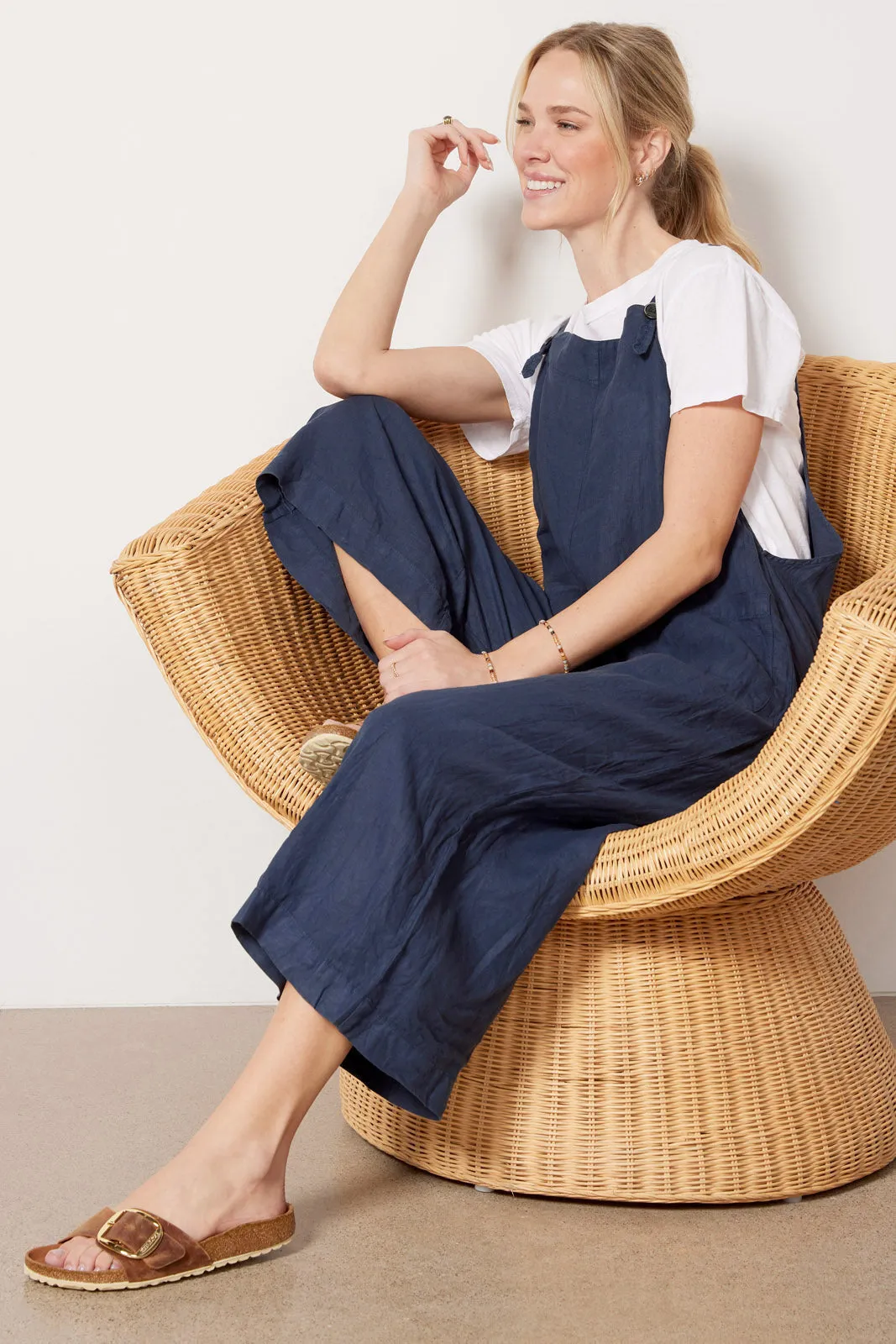 Isabel Linen Overalls