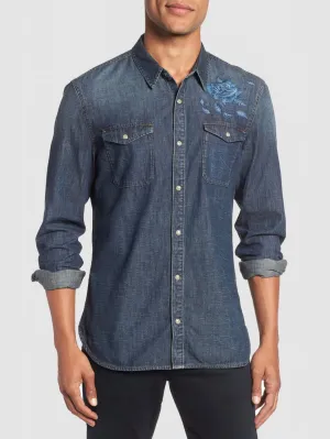 John Varvatos Desert Rose Denim Shirt
