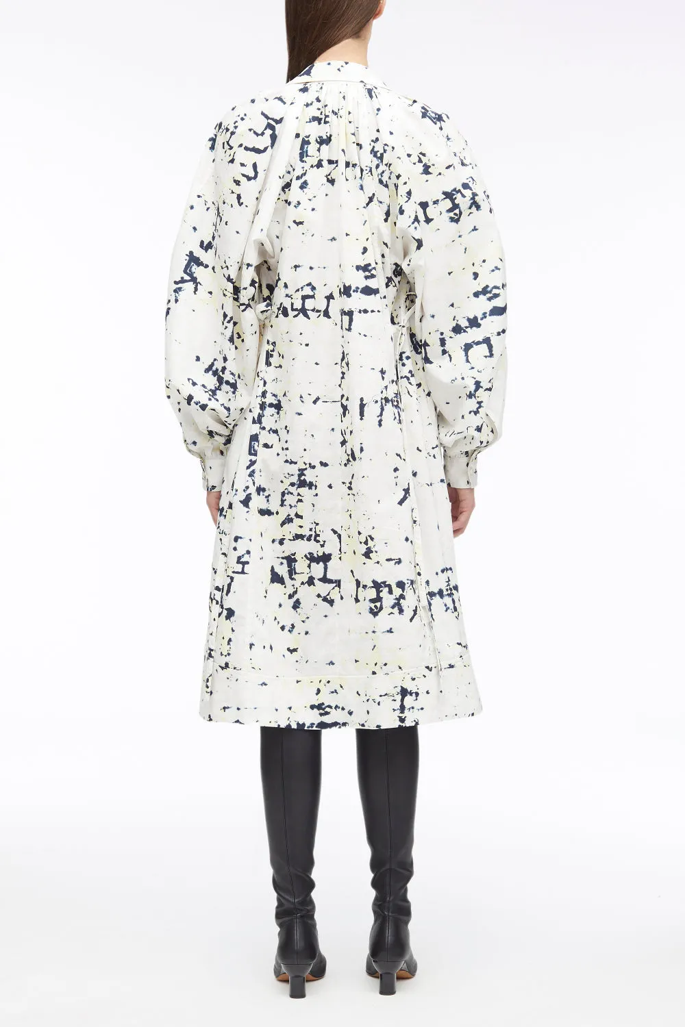 Kaleidoscope Print Poplin Shirt Dress
