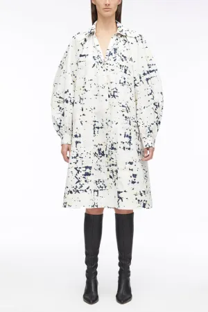 Kaleidoscope Print Poplin Shirt Dress