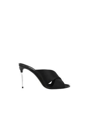 Keira Satin Mule Sandals