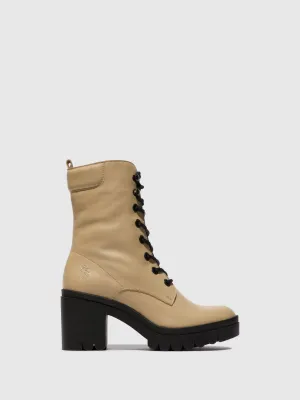 Lace-up Ankle Boots TIEL642FLY BEIGE