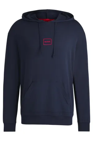 Laze Lightweight Hoodie in Relaxed Fit, Dark Blue