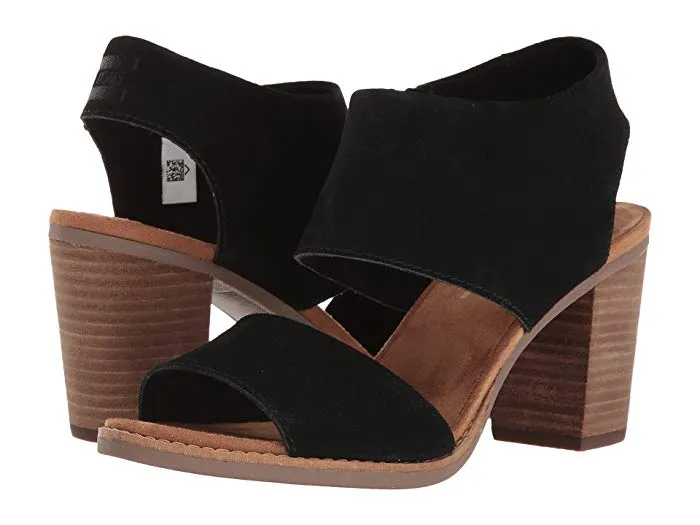 MAJORCA CUTOUT-Black Suede