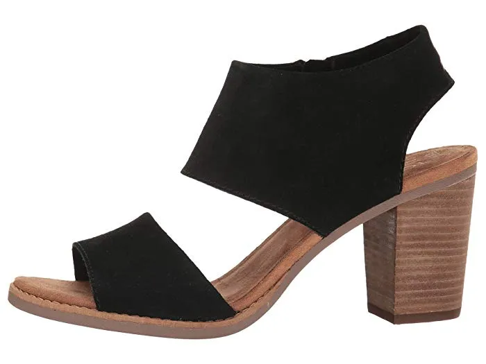 MAJORCA CUTOUT-Black Suede
