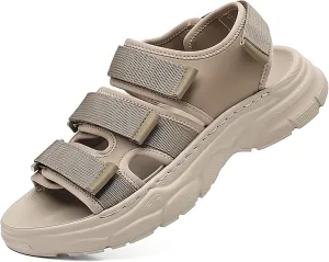 Men's Hiking Sandals Open Toe - Summer Water Shoes Lightweight with Arch Support, Orthopedic Non-Slip Outdoor Walking Sandals for Athletic Sport & Beach