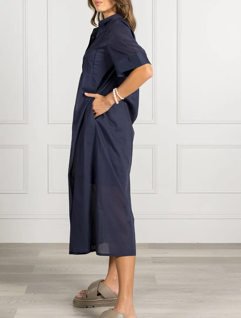 Molly Shirt Dress Navy - FINAL SALE