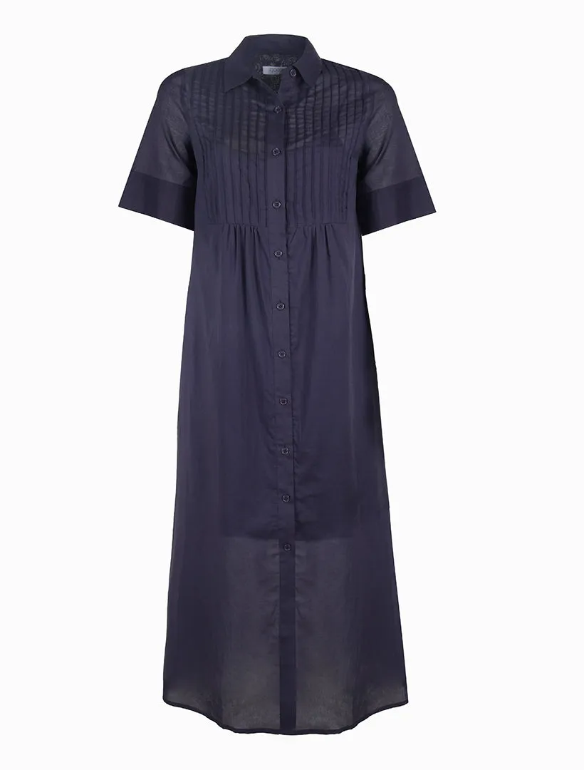 Molly Shirt Dress Navy - FINAL SALE