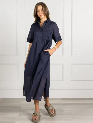 Molly Shirt Dress Navy - FINAL SALE