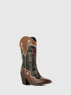 Multicolor Cowboy Boots