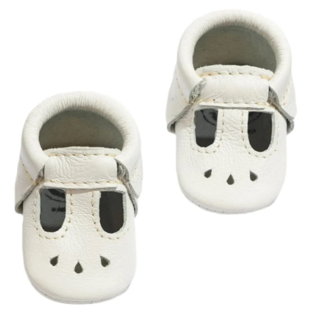 Newborn Bright White Mary Jane Baby Shoe