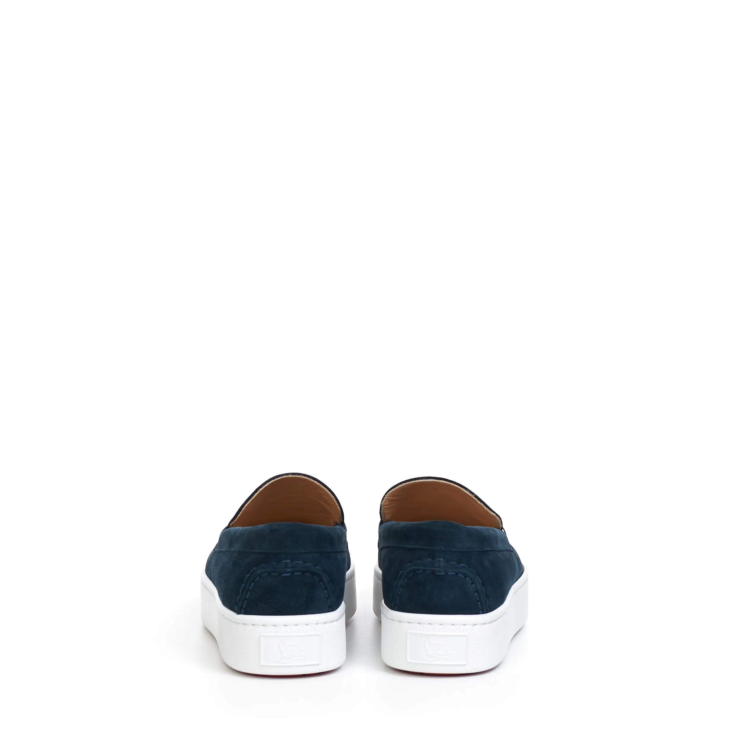 Paqueboat Boat Shoes In Caspien Blue Veau Velours