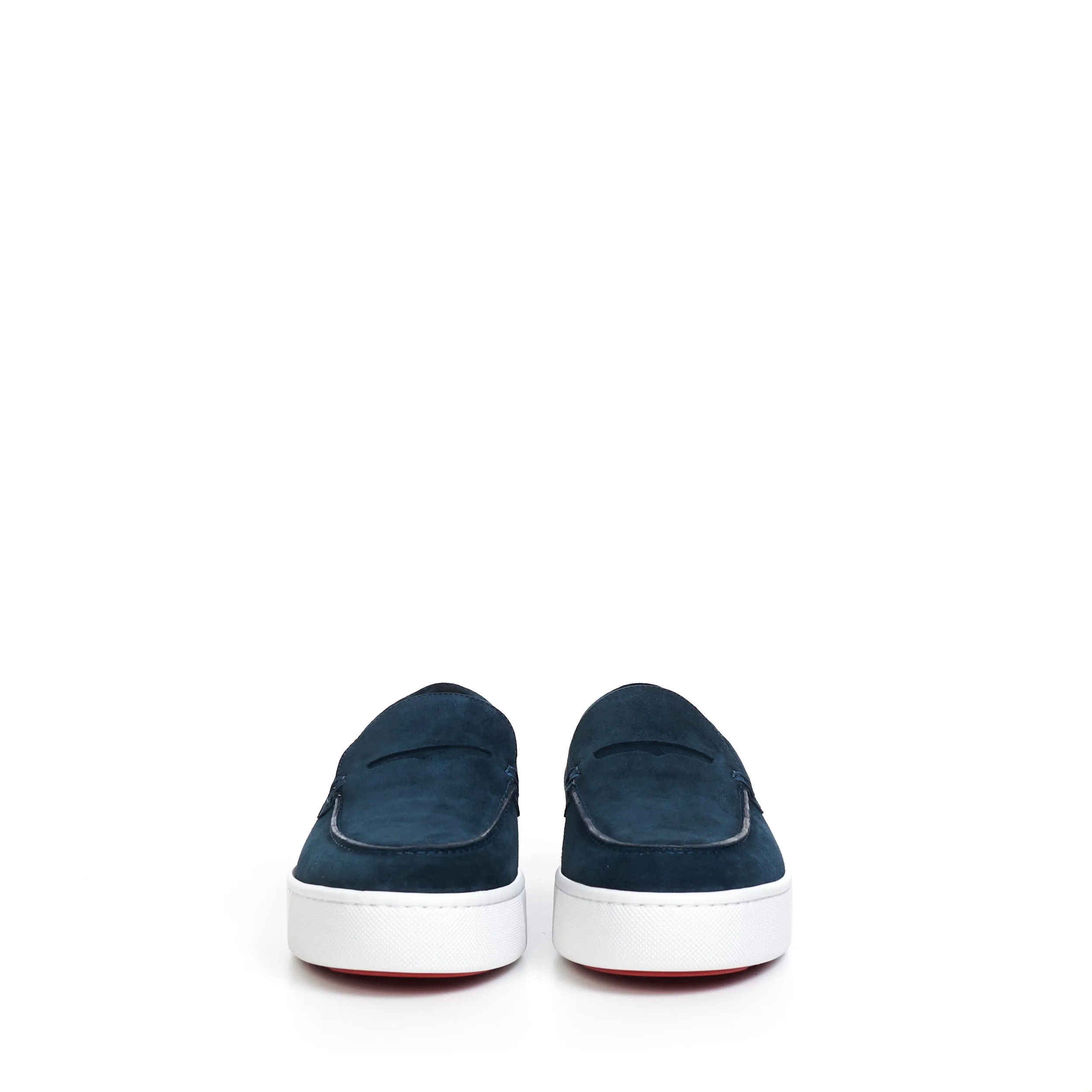 Paqueboat Boat Shoes In Caspien Blue Veau Velours