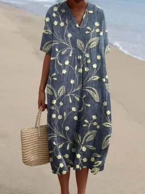 Penelope | Dress with vibrant floral pattern