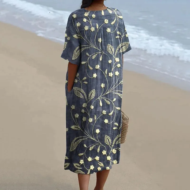 Penelope | Dress with vibrant floral pattern