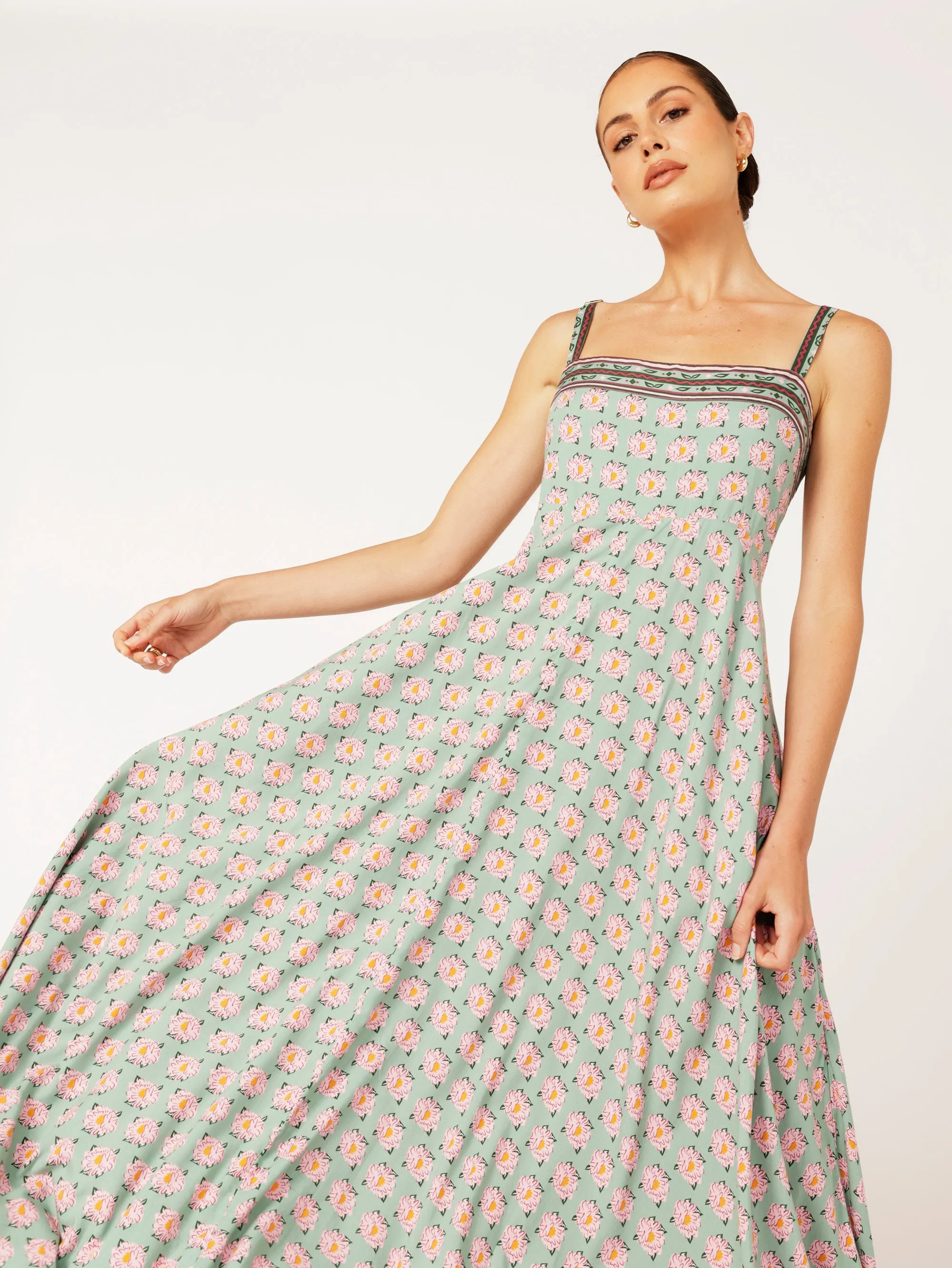 Positano Dress | Sage Peony