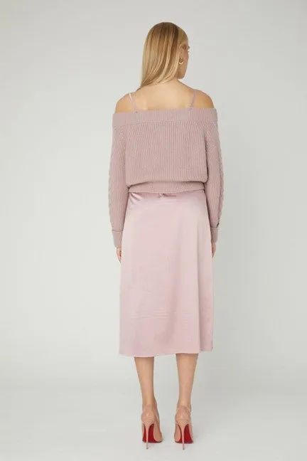 Raylan Sweater Dress - Pale Pink