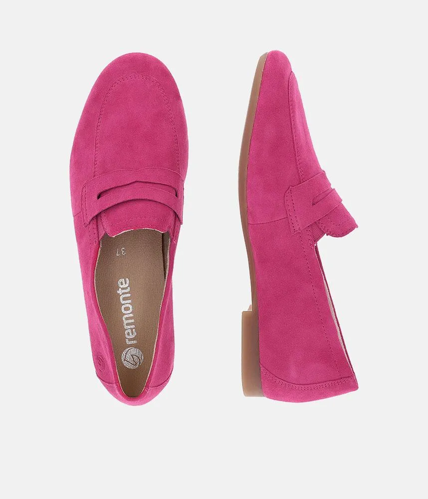 Remonte Pretty Pink Slip On Shoe