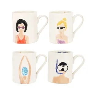 Riviera Assorted Mugs | Set of 4