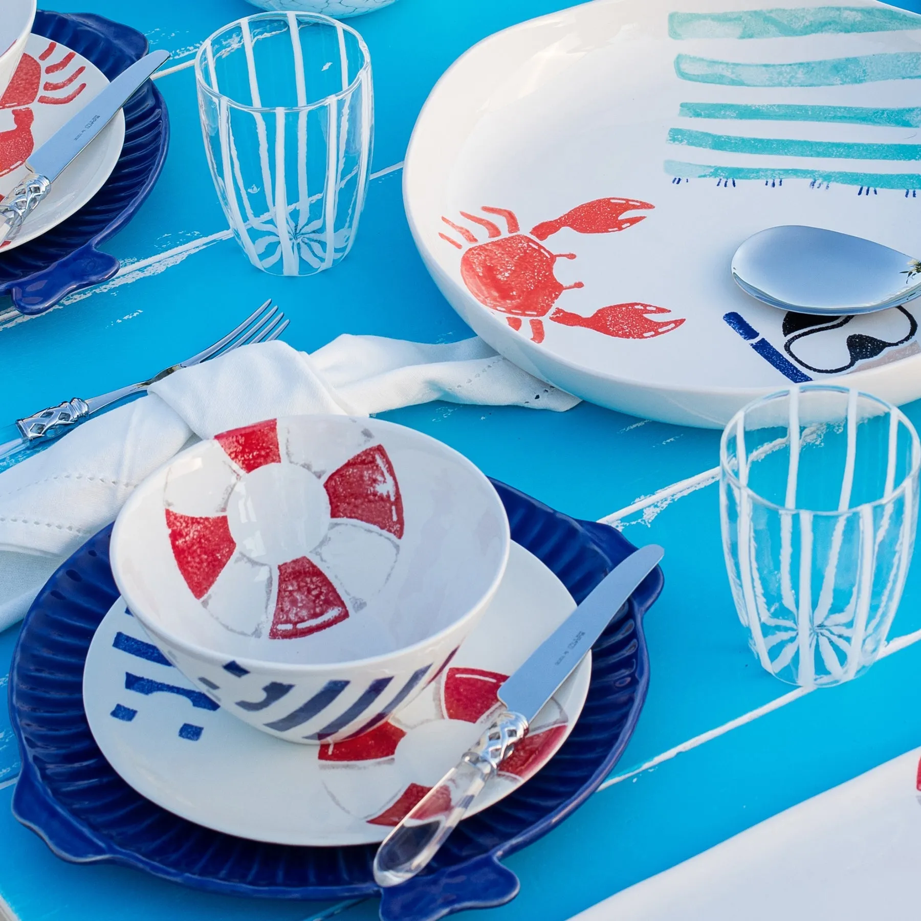 Riviera Assorted Salad Plates | Set of 4