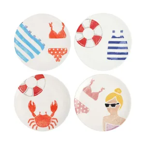 Riviera Assorted Salad Plates | Set of 4
