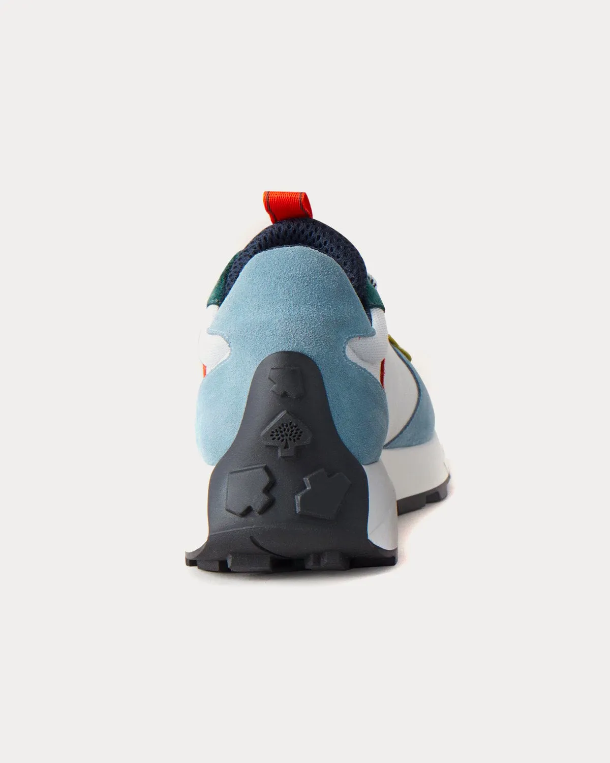 Runner Cornflower Blue Leather & Synthetic Mix Low Top Sneakers
