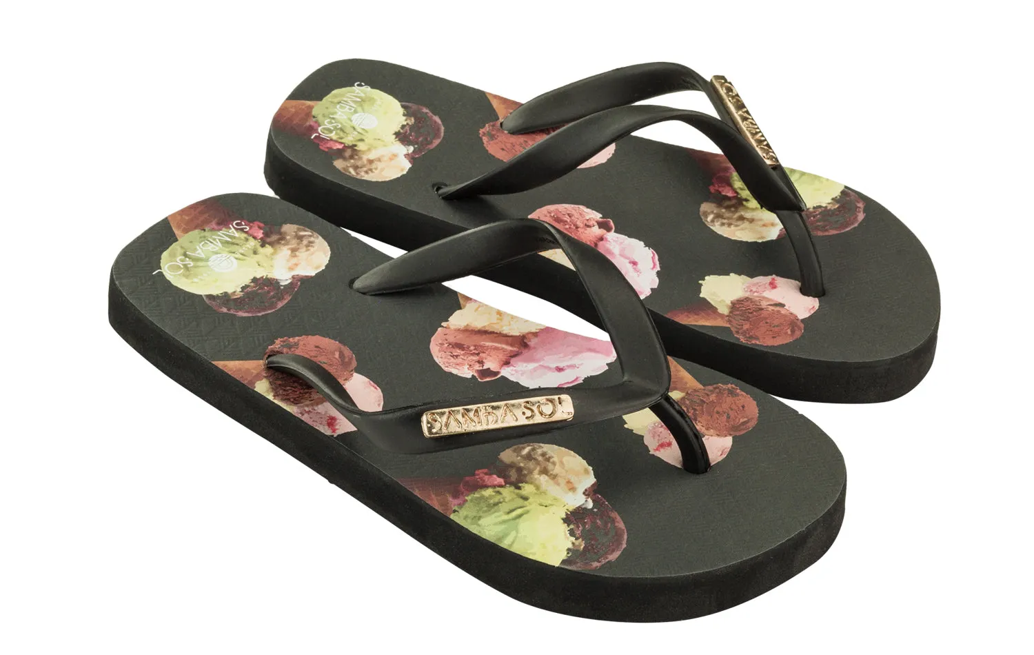 Samba Sol Kid's Fashion Collection Flip Flops - Ice Cream