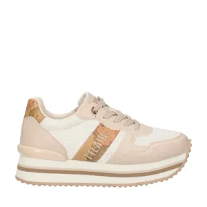Scarpe 1A Classe Alviero Martini Sneakers Running in Mesh Sabbia e Inserti Geo Beige 1832