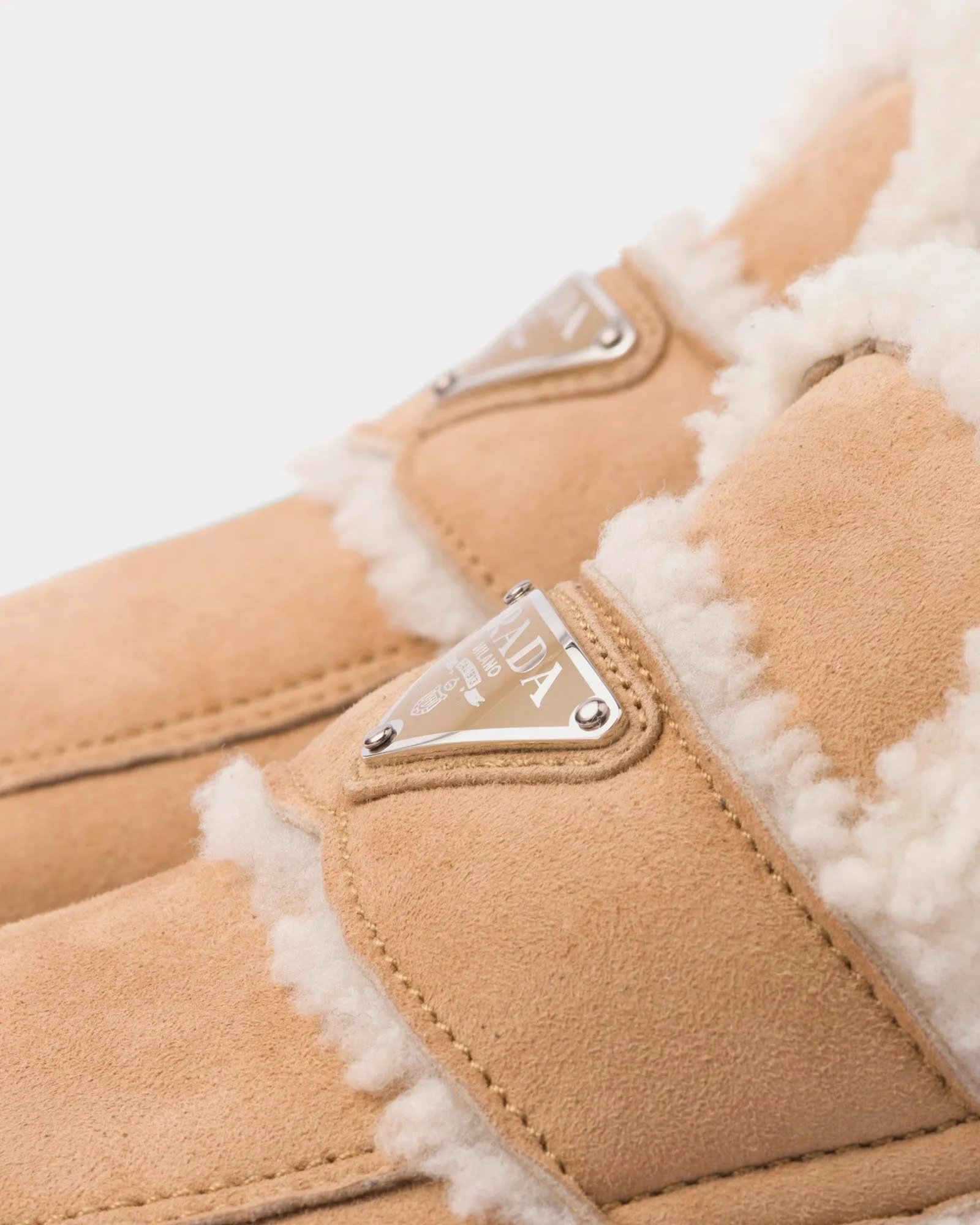 Shearling Ecru Slippers