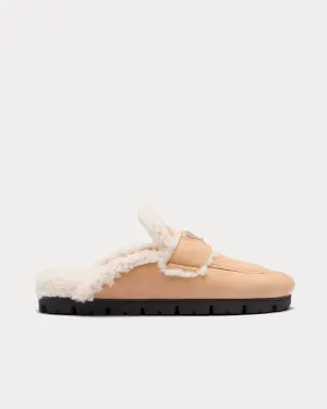 Shearling Ecru Slippers