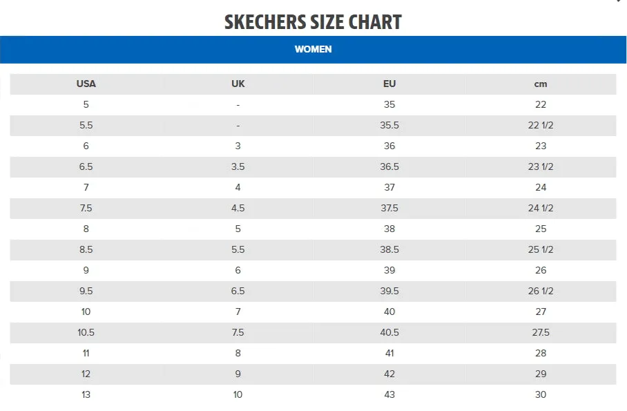 Skechers (GAR76536EC) Ladies Sure Track in UK 2 to 8