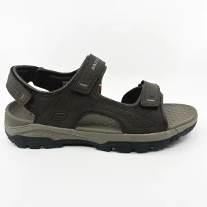 Skechers Tresmen Garo Chocolate Brown Mens Sandal Relaxed Fit Slip-On