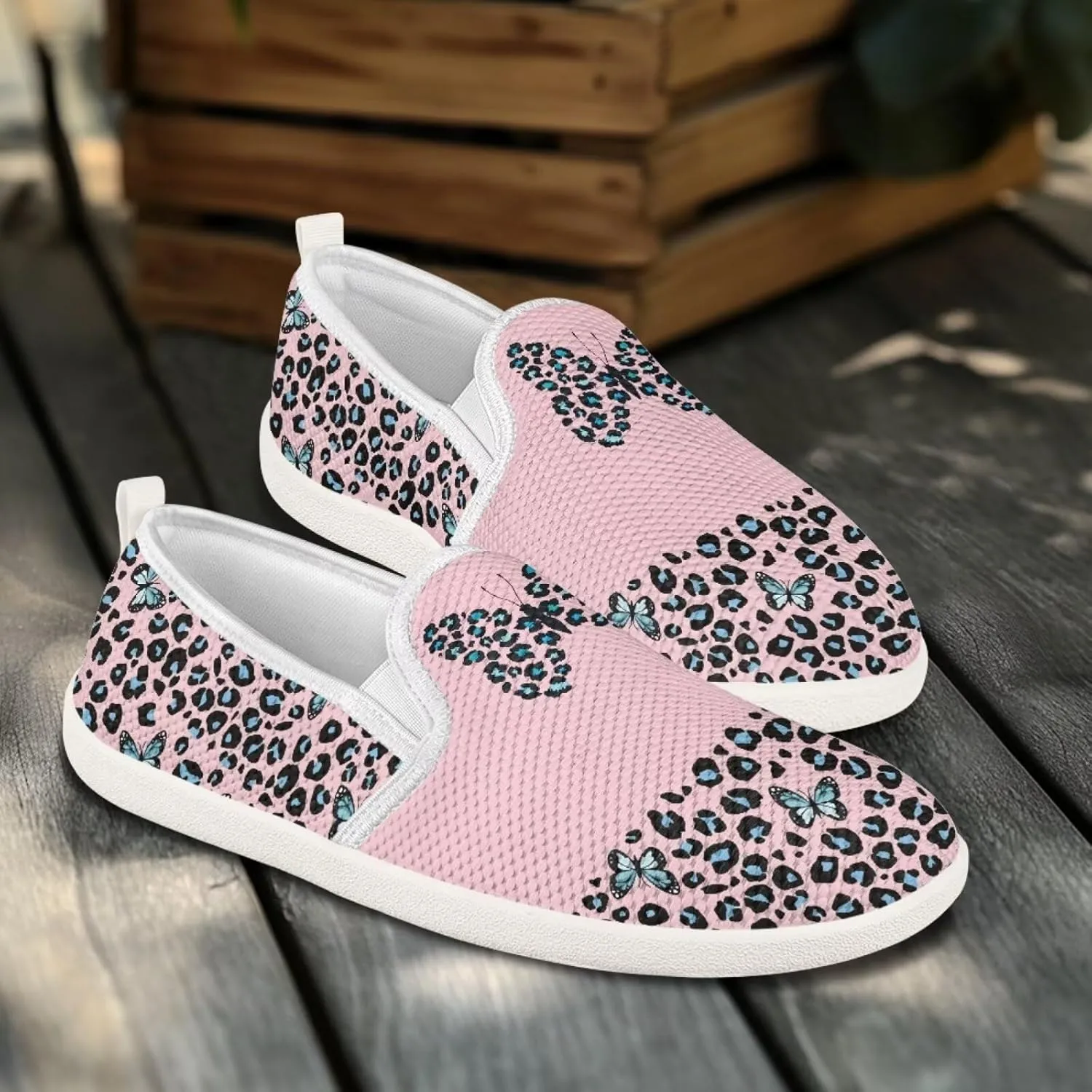Slip On Shoes for Women Stylish Casual Sneakers Loafers Comfort Zero Drop Flat Walking Sneakers Lightweight Gym Workout Running