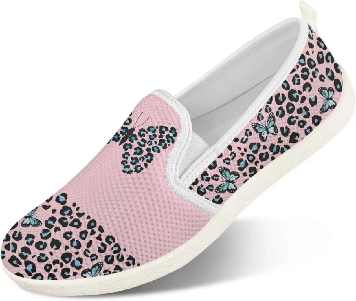 Slip On Shoes for Women Stylish Casual Sneakers Loafers Comfort Zero Drop Flat Walking Sneakers Lightweight Gym Workout Running