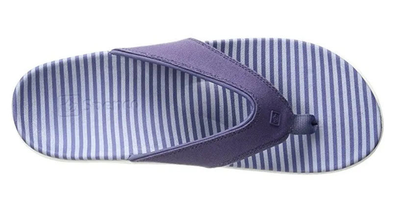 Spenco Women's Yumi Canvas Stripe Flip Flop
