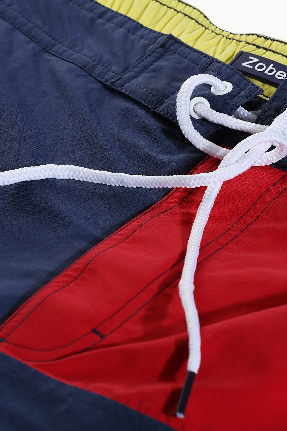 Square Colorblock Swim Shorts