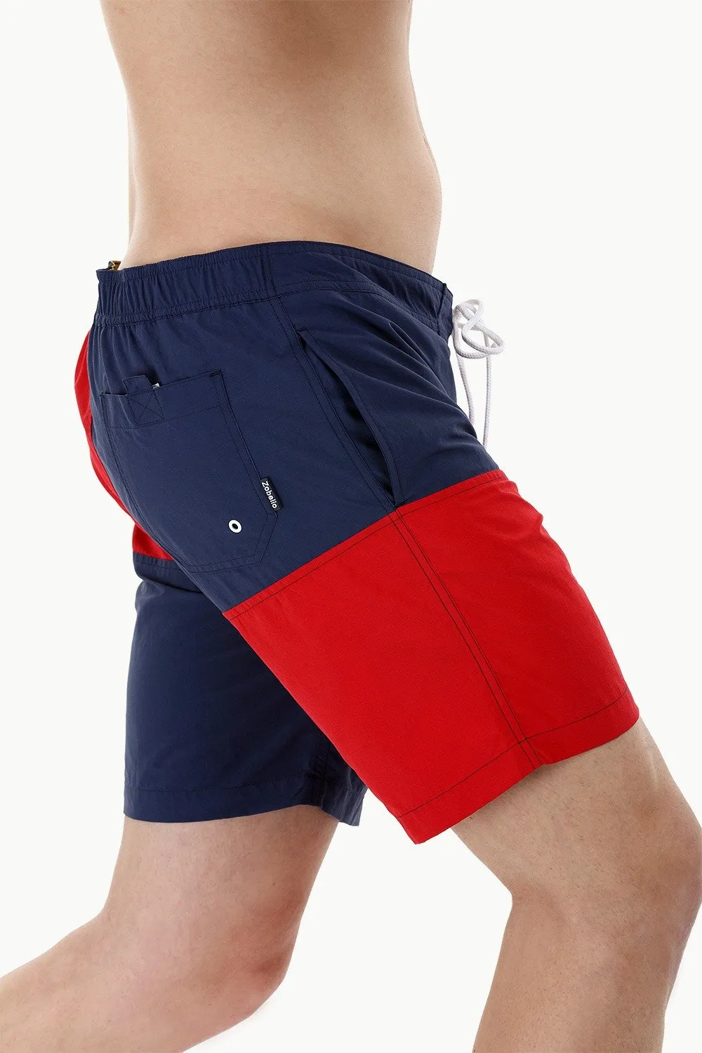 Square Colorblock Swim Shorts