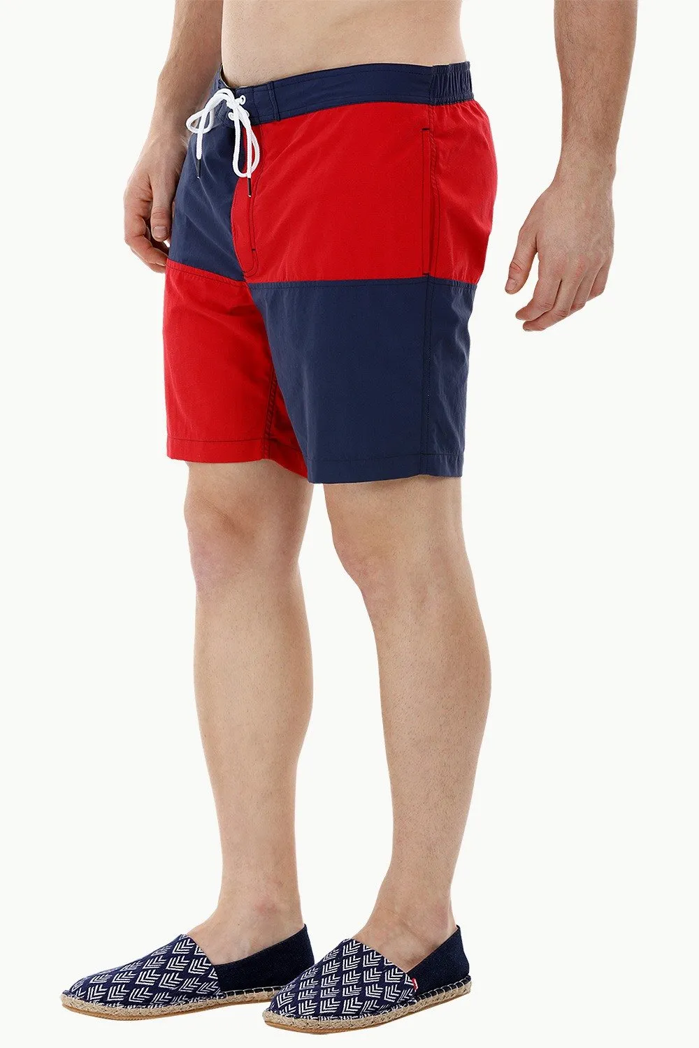 Square Colorblock Swim Shorts