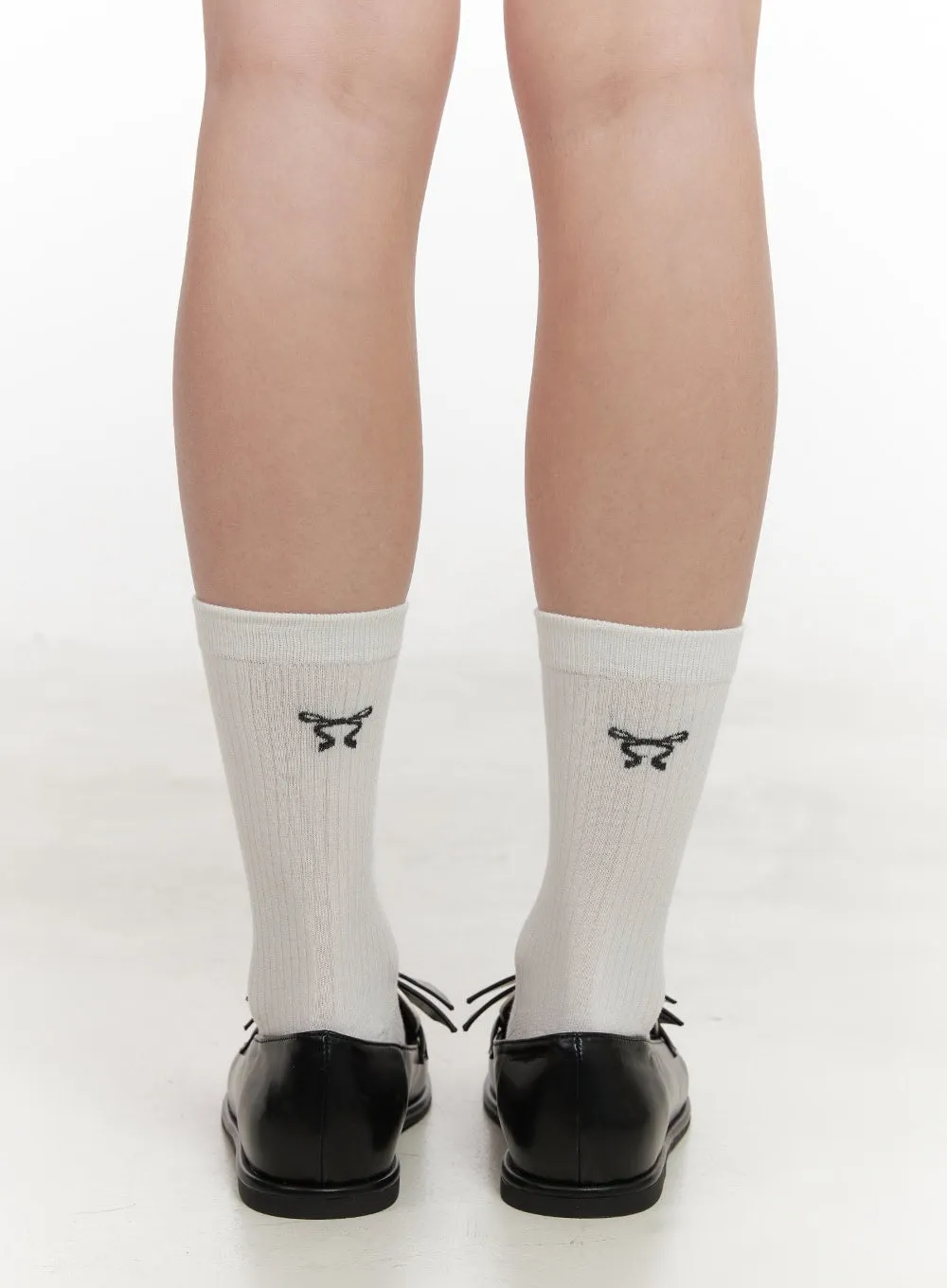 Two-Tone Ribbon Loafers IJ527
