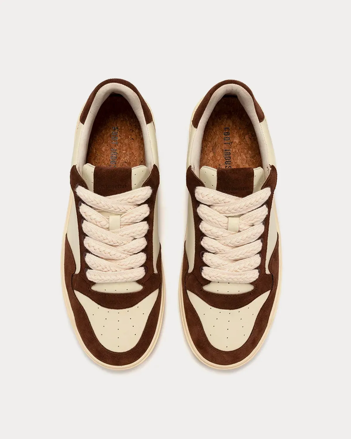 Urban Basketball Beige / Brown Low Top Sneakers