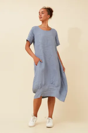 VAL LINEN MIDI DRESS