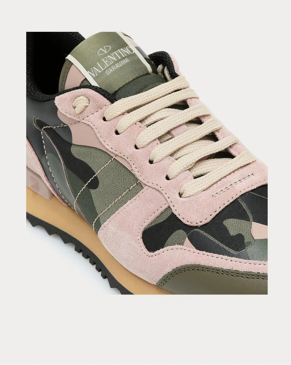 Valentino Garavani Rockrunner camouflage Green Low Top Sneakers