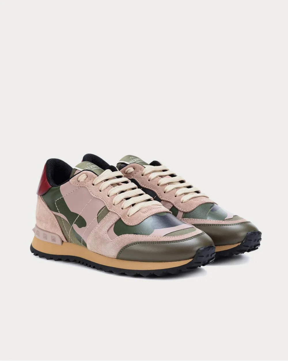 Valentino Garavani Rockrunner camouflage Green Low Top Sneakers