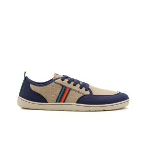 Vegan barefoot marine-linen Paix TON023