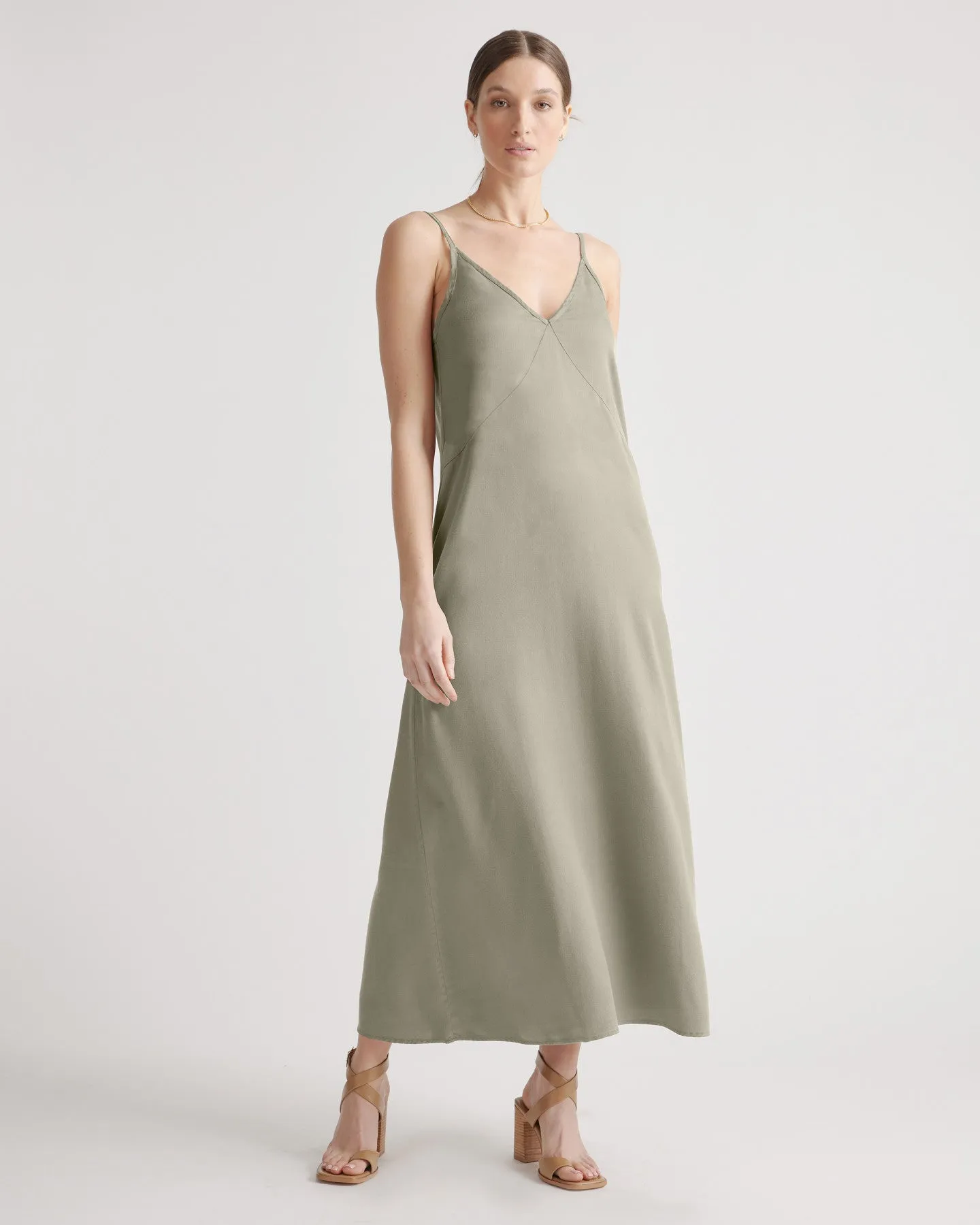 Vintage Wash Tencel Maxi Slip Dress