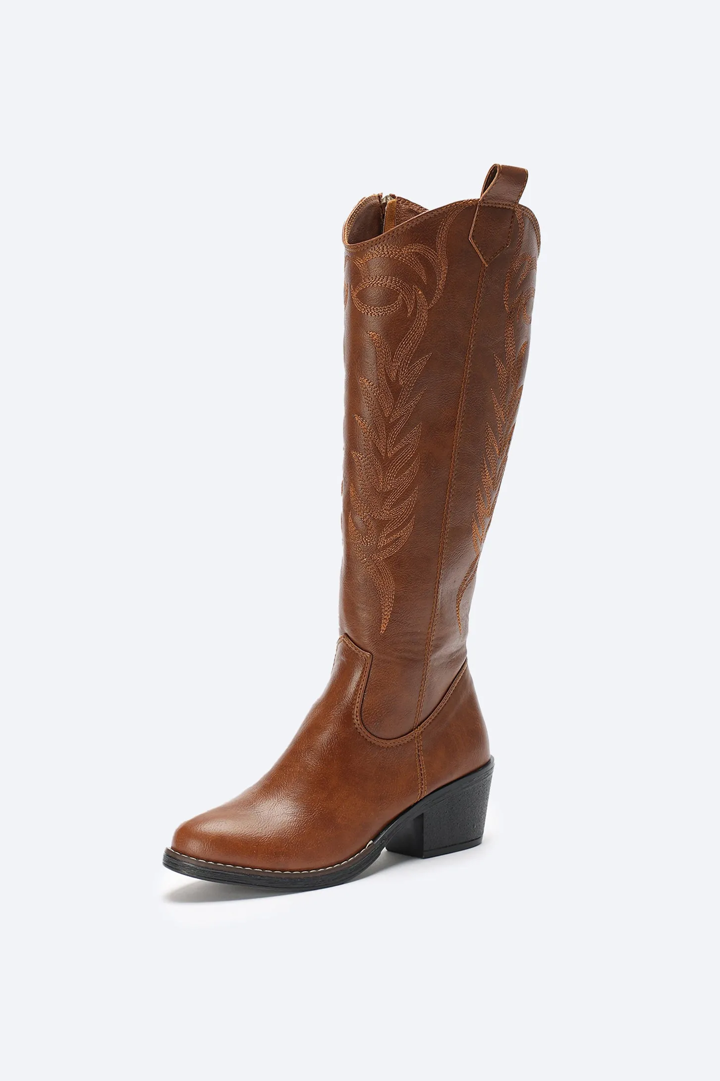 WESTERN COWBOY BOOTS - BROWN
